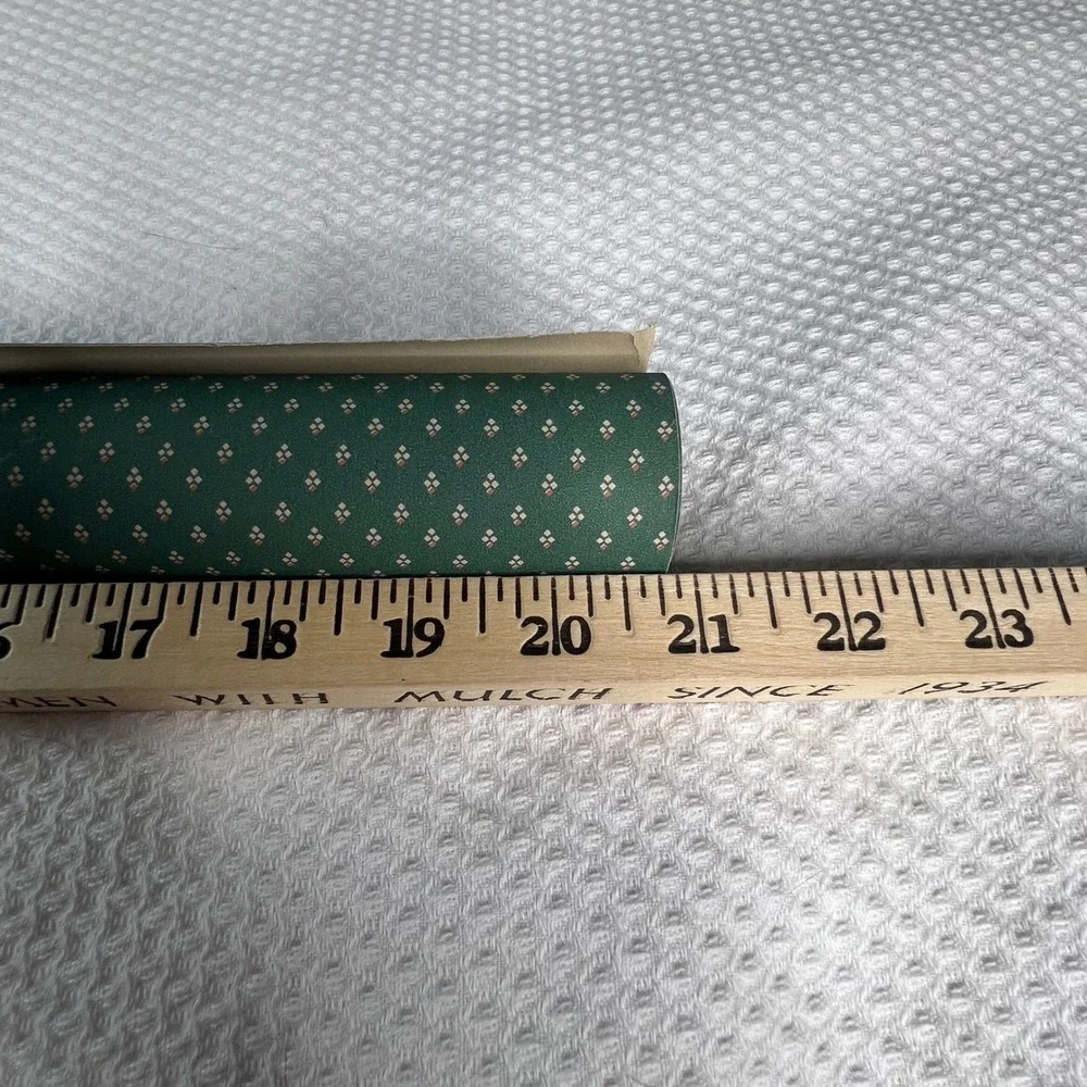 Vintage Forest Green Geometric Micro Diamond Wallpaper Roll 20.5in x ~66in Total